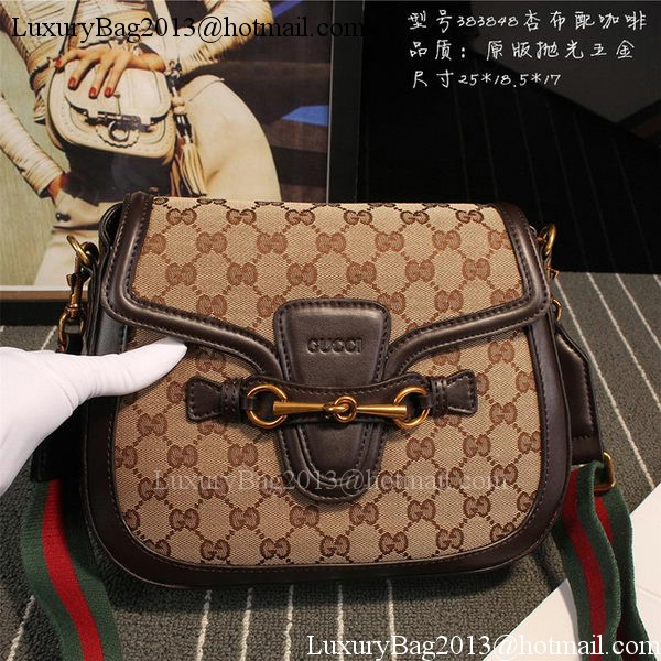 Gucci Lady Web GG Canvas Shoulder Bag 383848