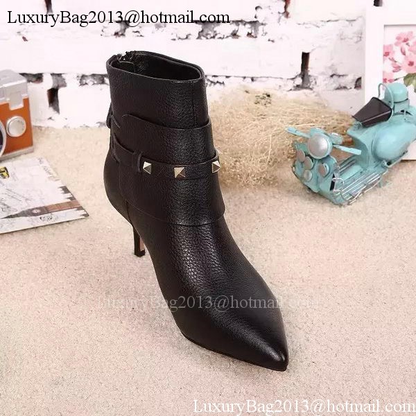 Valentino Ankle Boot Leather VT629 Black