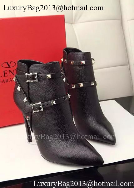 Valentino Ankle Boot Leather VT645 Black