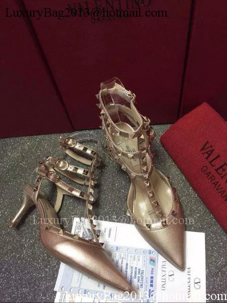 Valentino Leather Pump VT583 Gold