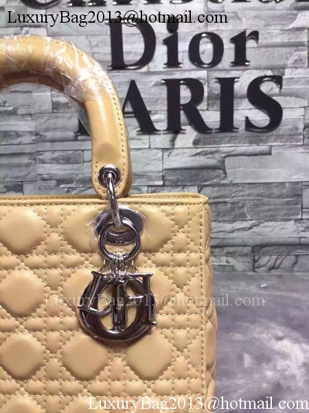 Dior Small Lady Dior Bag Sheepskin Leather CD6322 Apricot