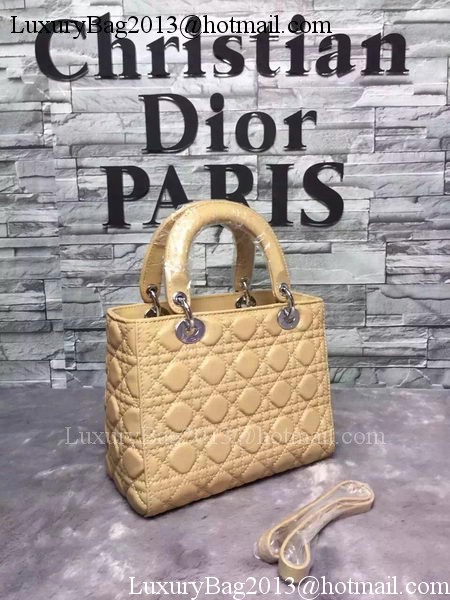 Dior Small Lady Dior Bag Sheepskin Leather CD6322 Apricot