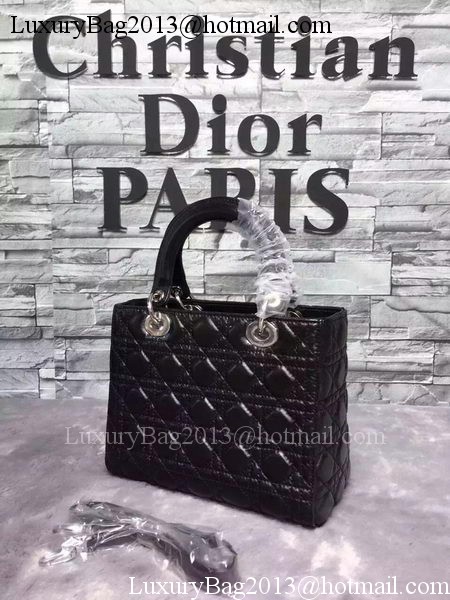 Dior Small Lady Dior Bag Sheepskin Leather CD6322 Black