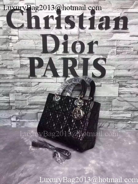 Dior Small Lady Dior Bag Sheepskin Leather CD6322 Black