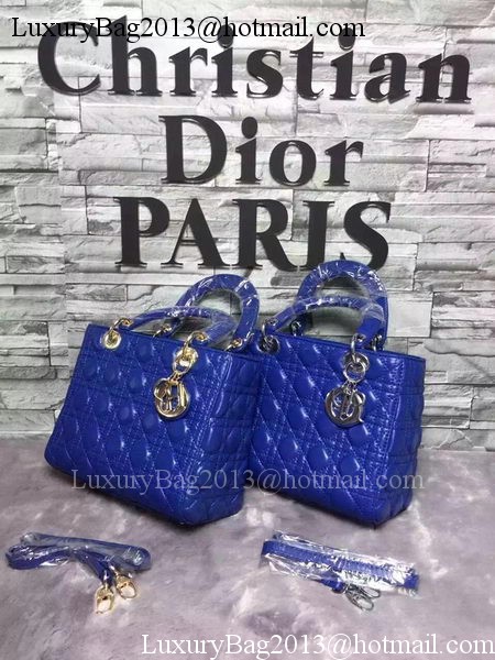 Dior Small Lady Dior Bag Sheepskin Leather CD6322 Blue