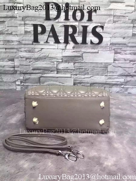 Dior Small Lady Dior Bag Sheepskin Leather CD6322 Grey