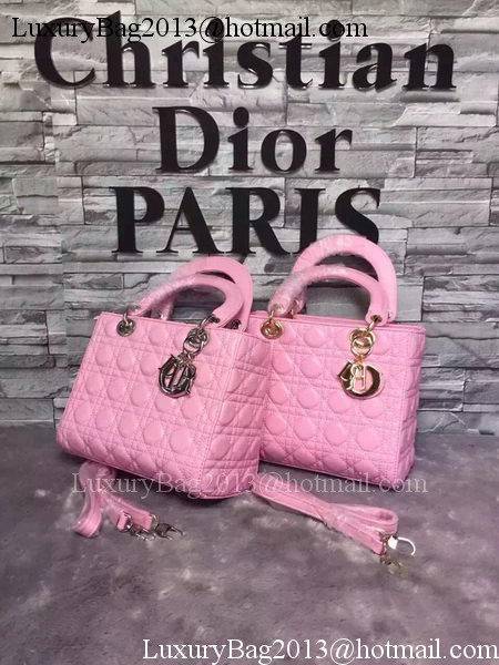 Dior Small Lady Dior Bag Sheepskin Leather CD6322 Pink