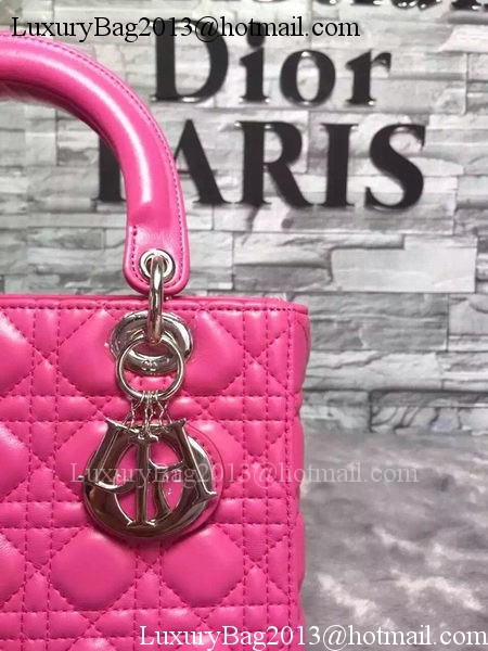 Dior Small Lady Dior Bag Sheepskin Leather CD6322 Rose