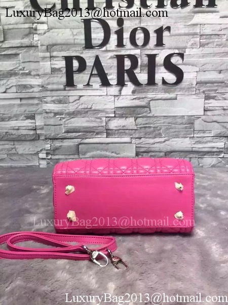 Dior Small Lady Dior Bag Sheepskin Leather CD6322 Rose