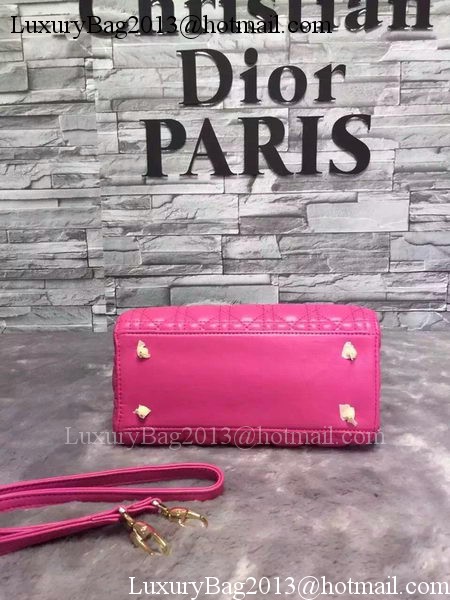 Dior Small Lady Dior Bag Sheepskin Leather CD6322 Rose