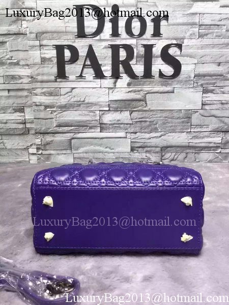 Dior Small Lady Dior Bag Sheepskin Leather CD6322 Violet