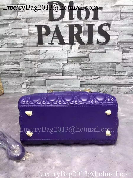 Dior Small Lady Dior Bag Sheepskin Leather CD6322 Violet