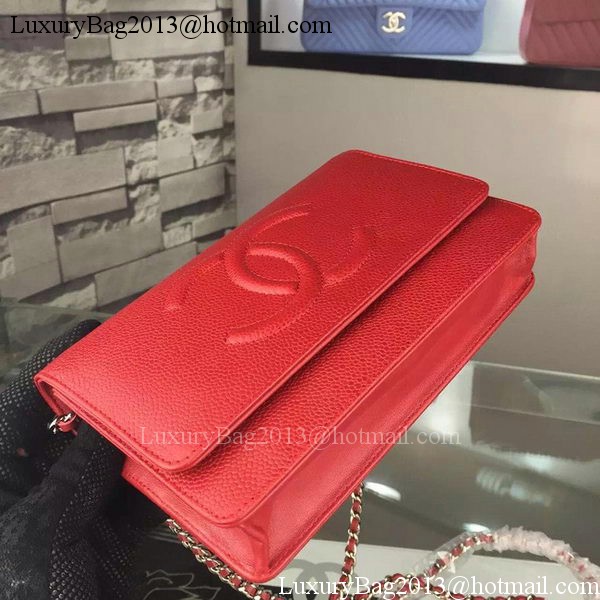 Chanel Flap Shoulder Bag Cannage Pattern A5373 Red