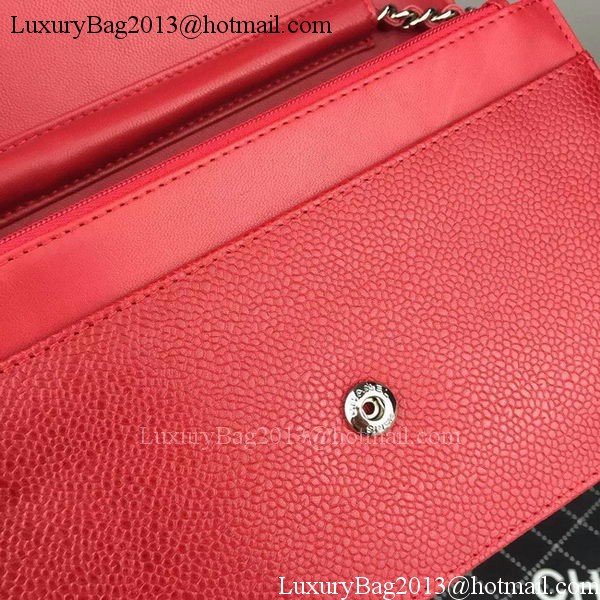 Chanel Flap Shoulder Bag Cannage Pattern A5373 Red