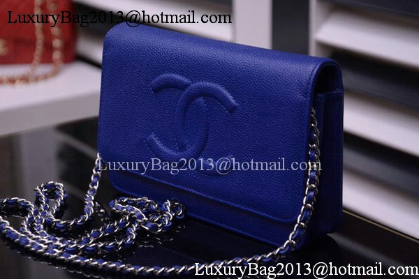 Chanel Flap Shoulder Bag Cavier Leather A33817 Blue