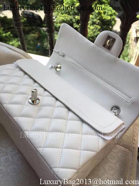 Chanel 2.55 Series Flap Bag Original Lambskin Leather A1112 White