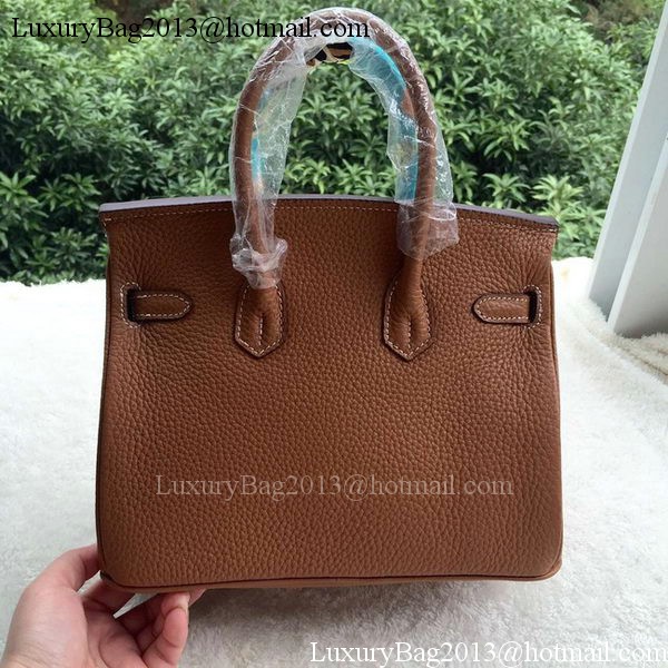 Hermes Birkin 25CM Tote Bag Litchi Leather H25T Brown