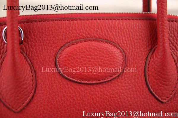 Hermes Bolide 37CM Calfskin Leather Tote Bag B1004 Red