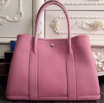 Hermes Garden Party 36cm 30cm Tote Bag Original Leather Pink