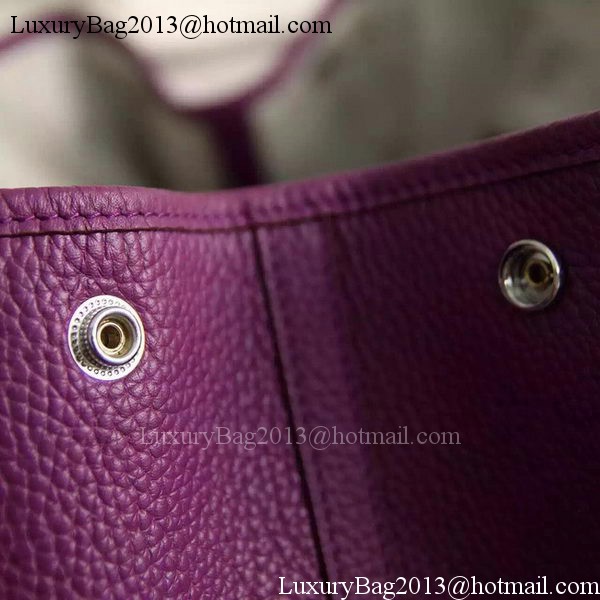 Hermes Garden Party 36cm 30cm Tote Bag Original Leather Purple