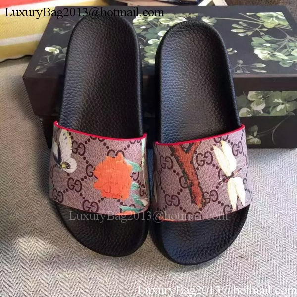 Gucci Slippers Leather GG759 Butterfly