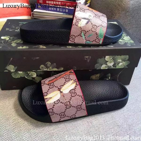 Gucci Slippers Leather GG759 Butterfly