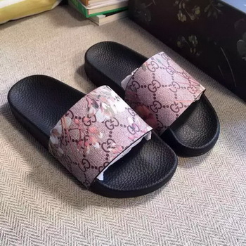 Gucci Slippers Leather GG759 Rose