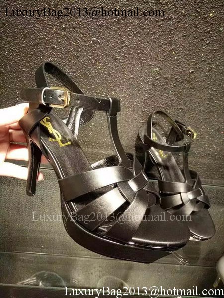 Yves Saint Laurent 20mm Platform 130mm Sandal YSL305 Black