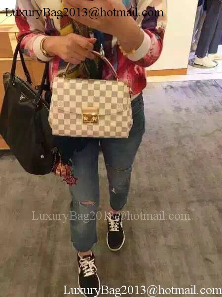 Louis Vuitton N41581 Damier Azur Canvas CROISETTE Bag