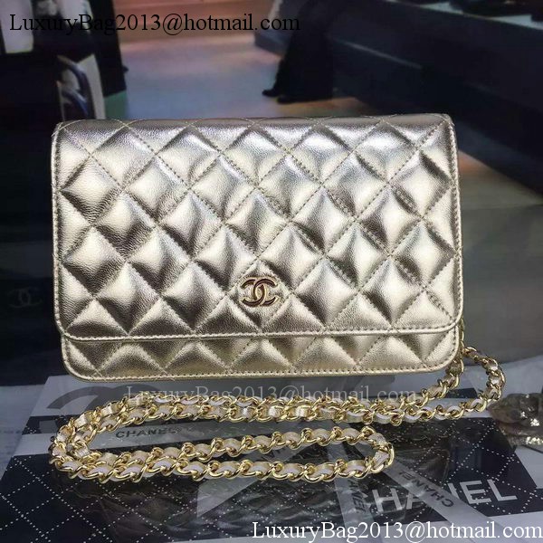 Chanel mini Flap Bag Gold Cannage Pattern A8373 Gold