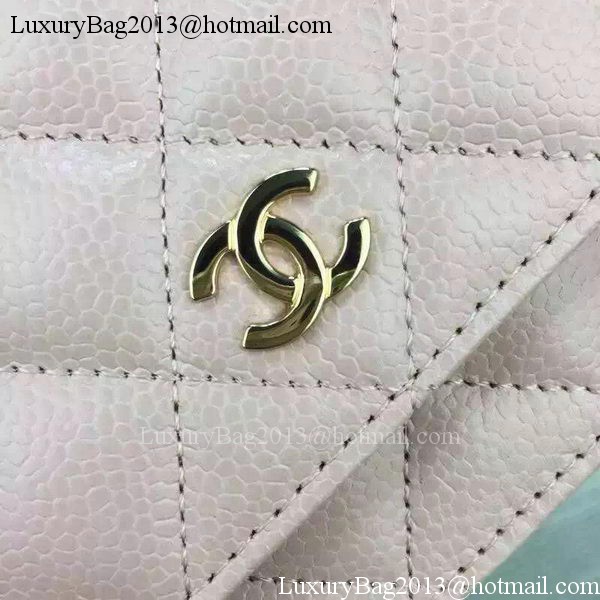 Chanel mini Flap Bag Pink Cannage Pattern A8373 Gold