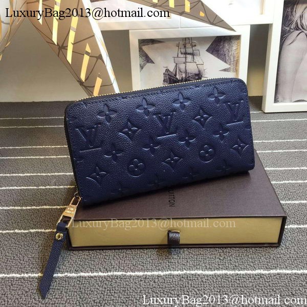 Louis Vuitton Monogram Empreinte Zippy Wallet X60017 Royal