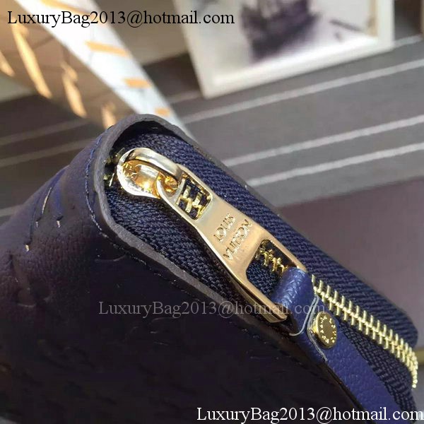 Louis Vuitton Monogram Empreinte Zippy Wallet X60017 Royal