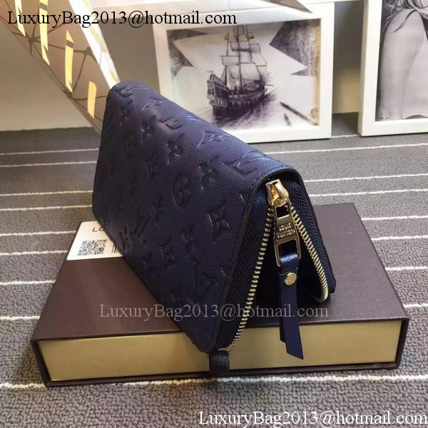 Louis Vuitton Monogram Empreinte Zippy Wallet X60017 Royal