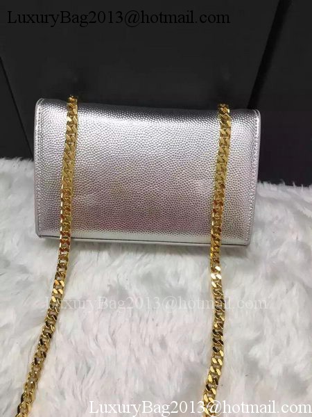 Yves Saint Laurent Cross-body Shoulder Bag Y9013 Silver