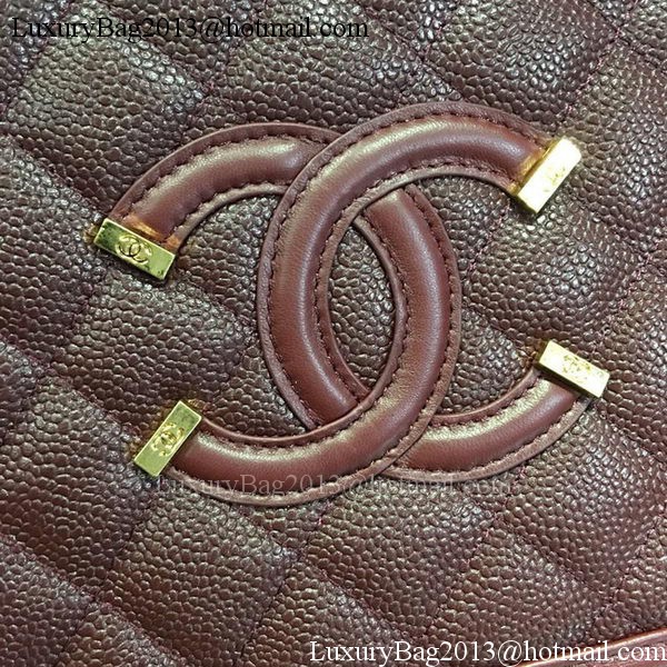 Chanel Shoulder Bag Original Calfskin Leather CHA6678 Burgundy