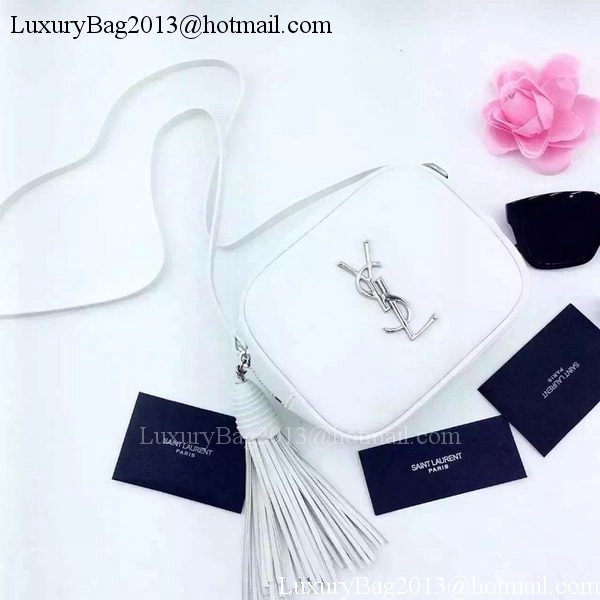 Yves Saint Laurent Monogram Blogger Bag Y16SS White