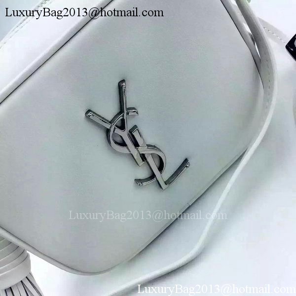 Yves Saint Laurent Monogram Blogger Bag Y16SS White