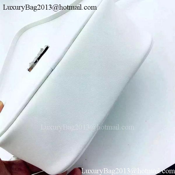 Yves Saint Laurent Monogram Blogger Bag Y16SS White