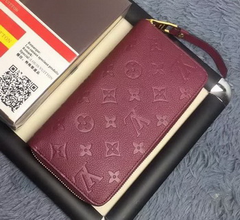 Louis Vuitton Monogram Empreinte ZIPPY WALLET M60571 Purple