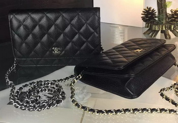 Chanel mini Flap Bag Cannage Pattern A8373 Black