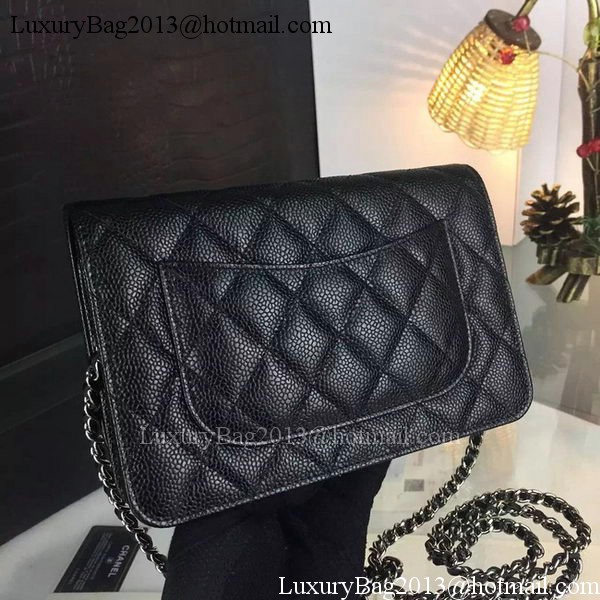 Chanel mini Flap Bag Cannage Pattern A8373 Black