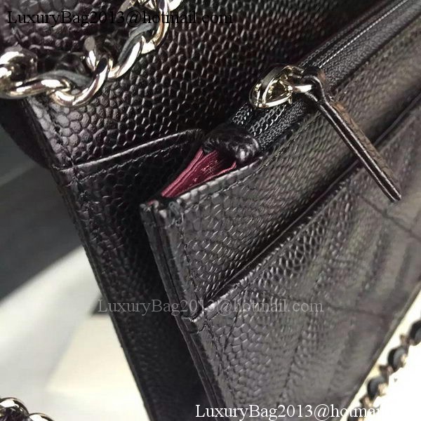 Chanel mini Flap Bag Cannage Pattern A8373 Black