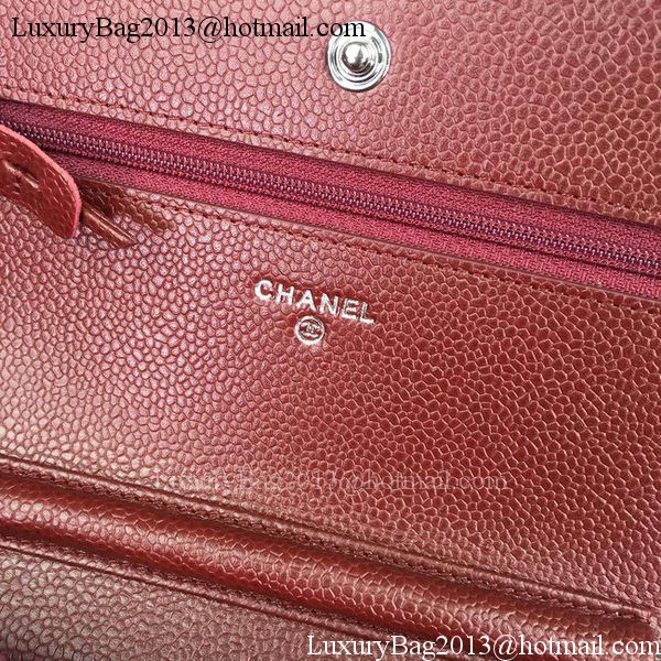 Chanel mini Flap Bag Cannage Pattern A8373 Burgundy