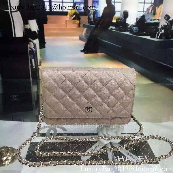 Chanel mini Flap Bag Cannage Pattern A8373 Grey