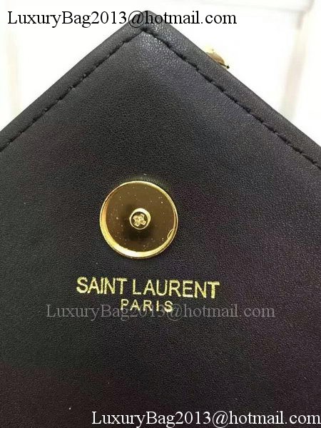 YSL Classic Monogramme Flap Bag Calfskin Leather Y26588 Black