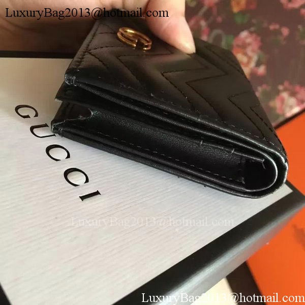 Gucci GG Marmont Card Case 443125 Black