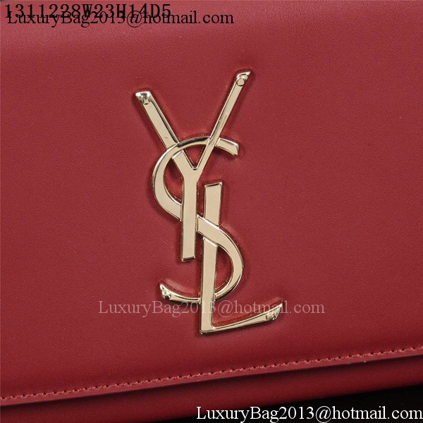 Yves Saint Laurent Monogramme Cross-body Shoulder Bag 1311228 Burgundy