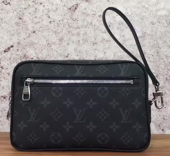 Louis Vuitton Monogram Eclipse Canvas KASAI CLUTCH M41664