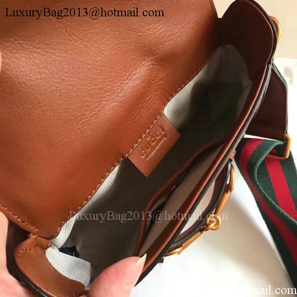 Gucci Lady Web GG Canvas Shoulder Bag 383821 Brown